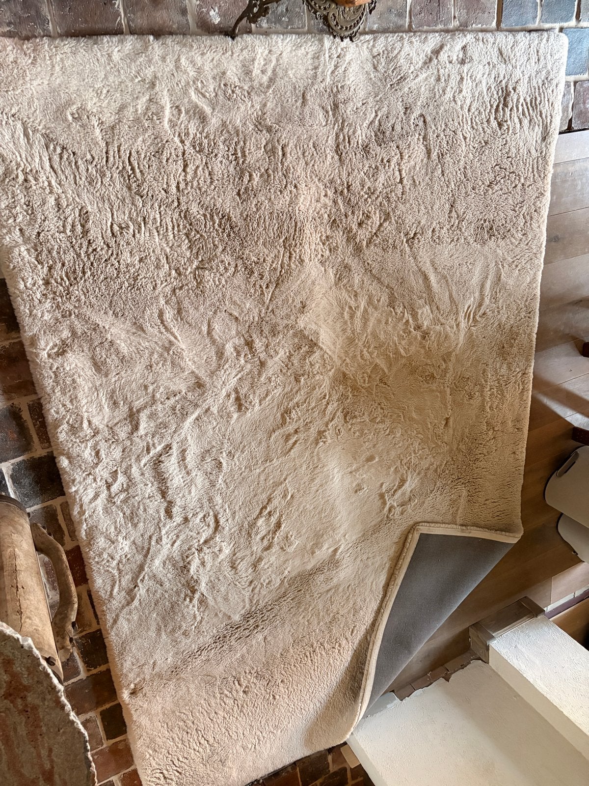 BY-BOO Zena Vloerkleed Beige 200x290 cm, Ophalen, Gebruikt, Beige, 150 tot 200 cm