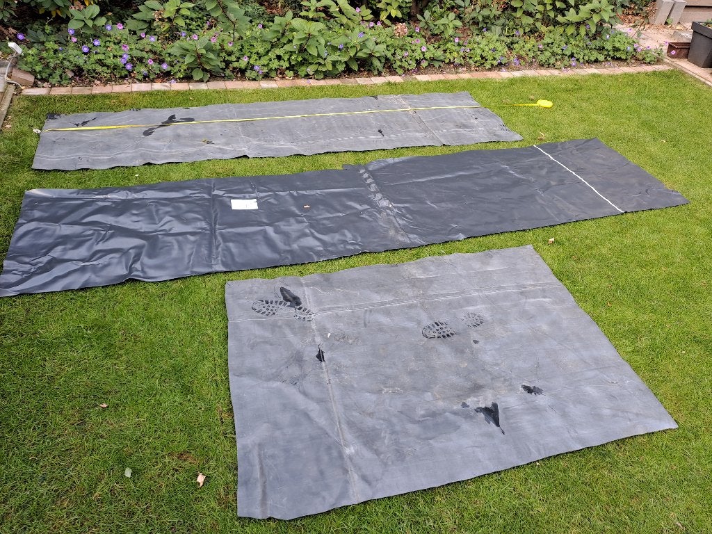 3 stukken vijverfolie, Ophalen of Verzenden, Nieuw