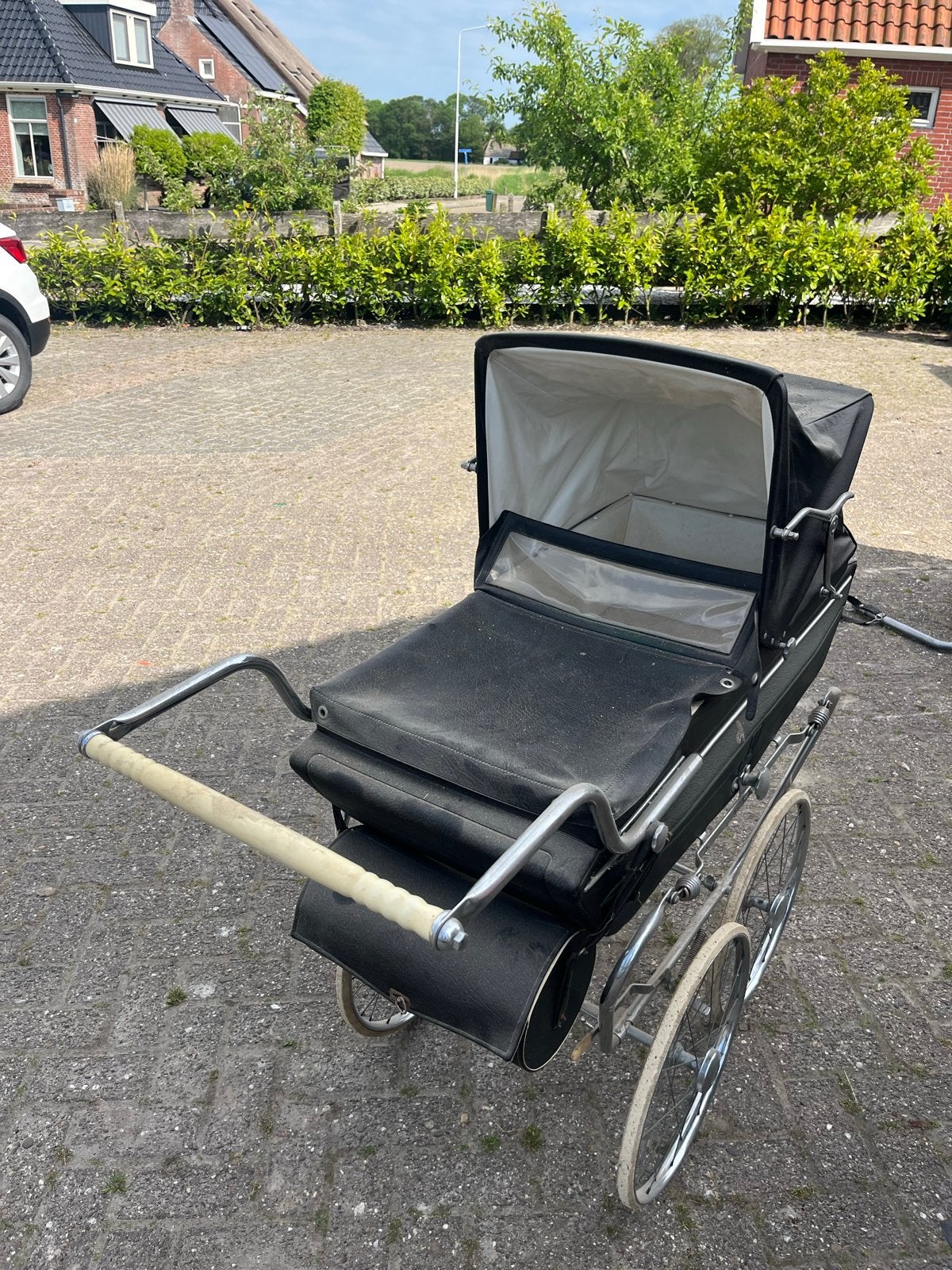GRATIS!!! Vintage kinderwagen, zwart, Ophalen, Gebruikt, Kinderwagen, Overige merken