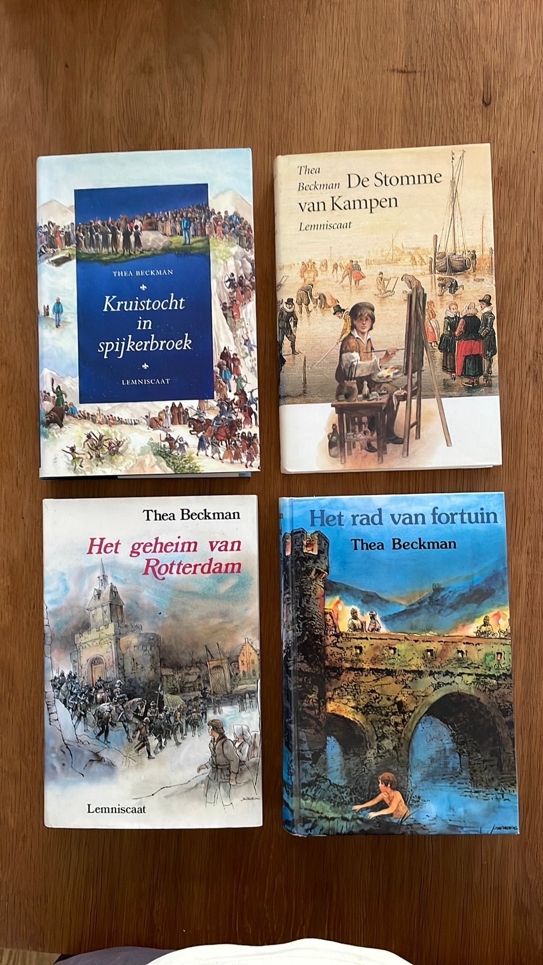 Thea Beckman - Kruitocht, Rotterdam, Kampen, Rad van Fortuin, Boeken, Ophalen of Verzenden, Zo goed als nieuw