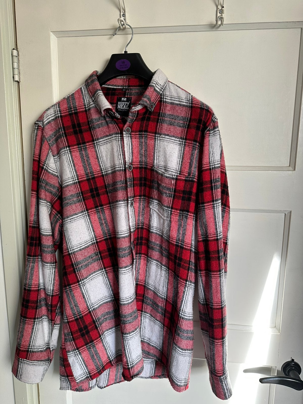 Flanel overhemd maat 3 XL, Ophalen of Verzenden, Zo goed als nieuw, Halswijdte 43/44 (XL)