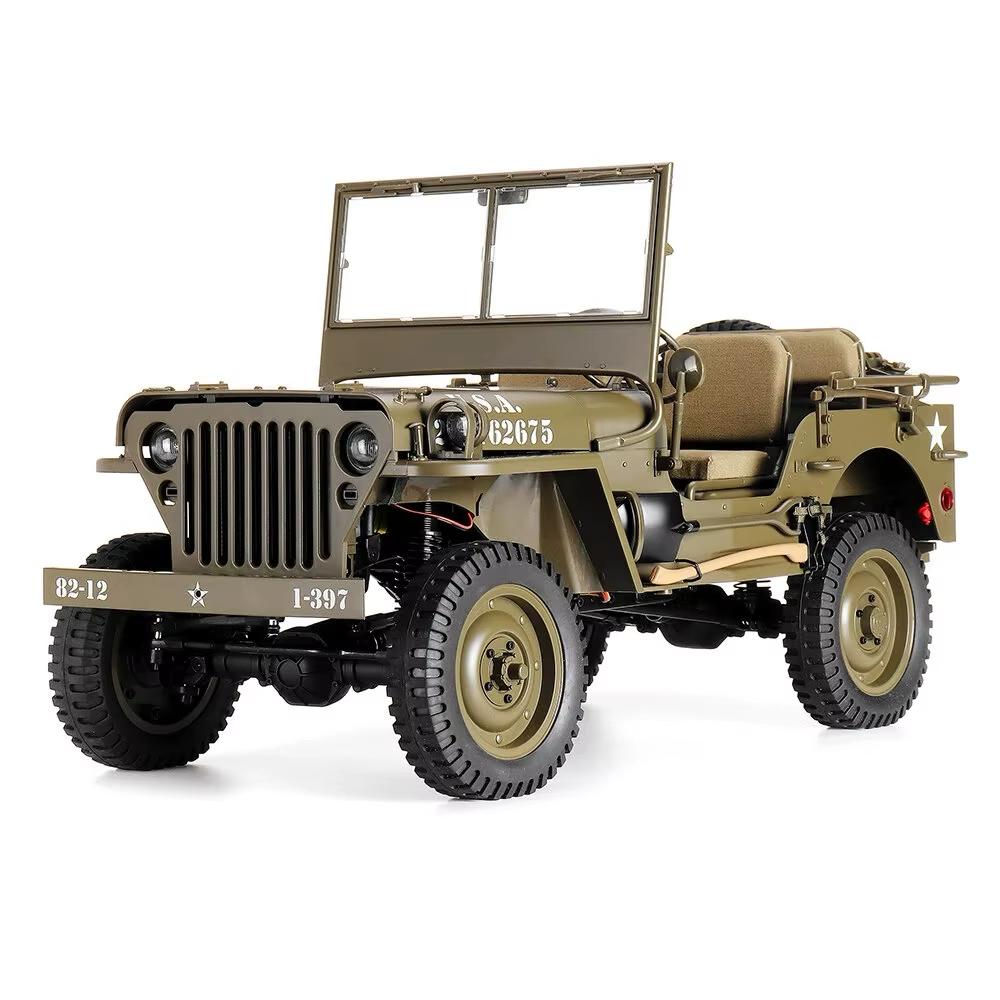 Rochobby Willys MB 1/6, Hobby en Vrije tijd, Modelbouw | Radiografisch | Auto's, Ophalen, Zo goed als nieuw