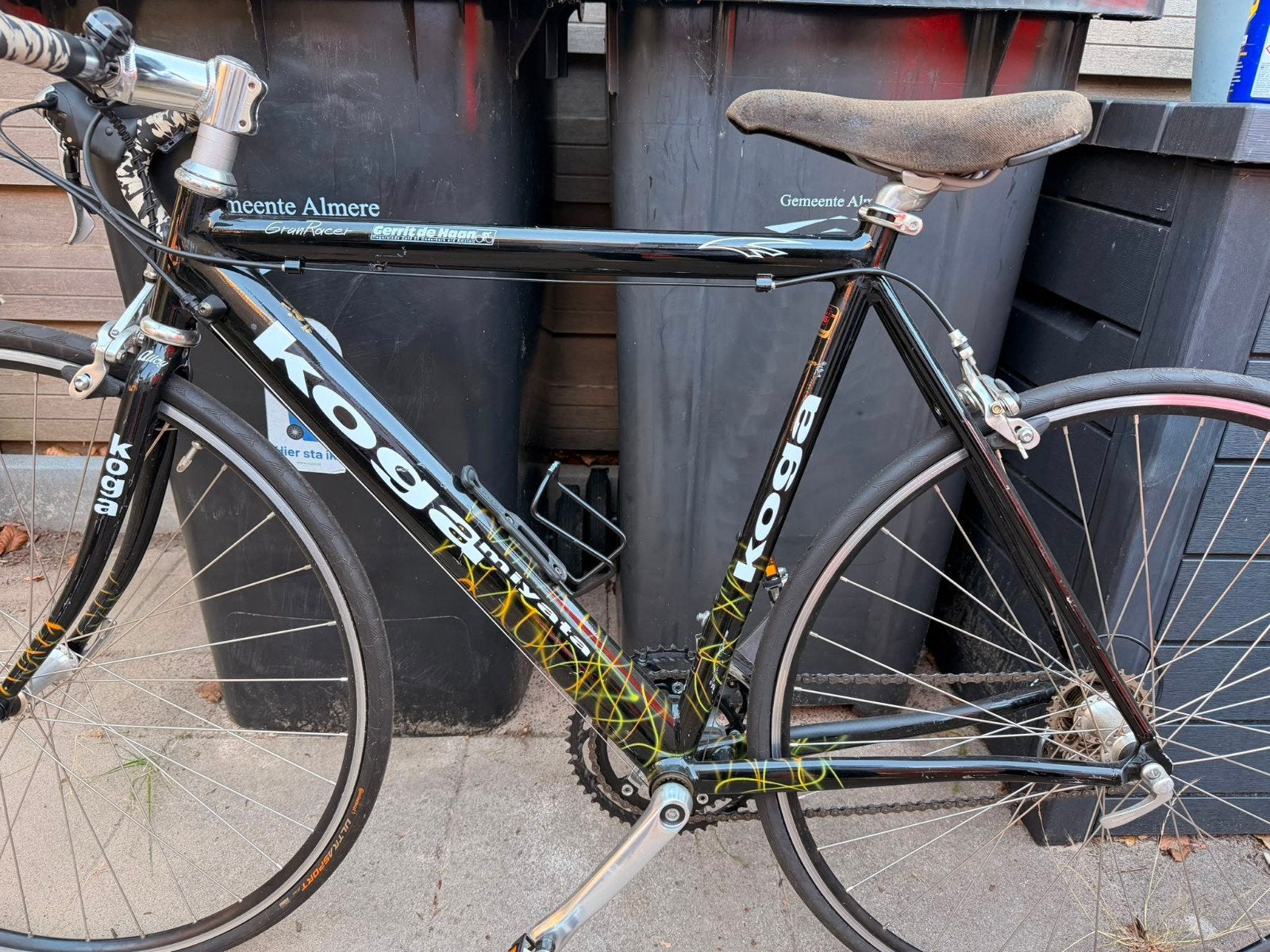 Koga Miyata Gran Racer - Frame 54 - Carbon Vork, Ophalen, Carbon, Velgrem, Zo goed als nieuw