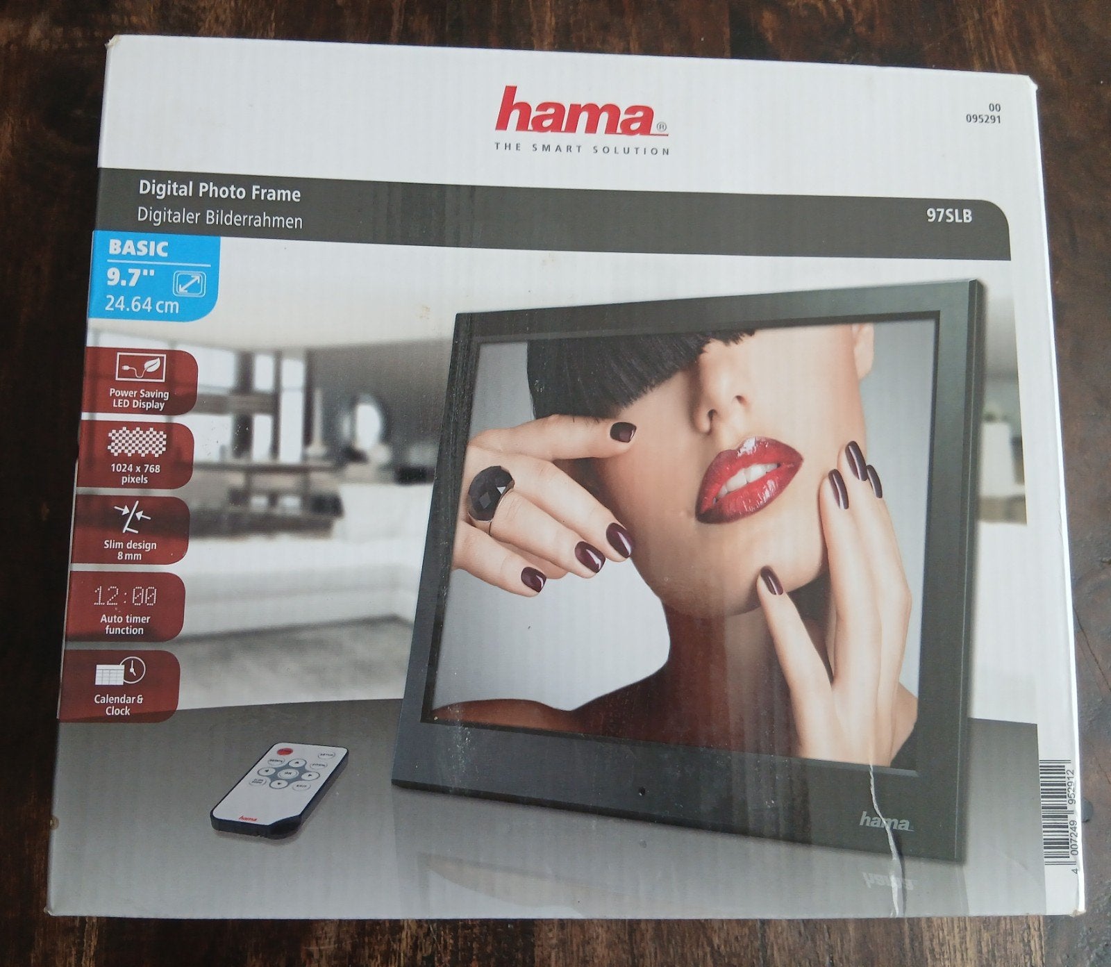 Hama Basic 9.7" Digitale Fotolijst met USB-stick, Ophalen, Nieuw, Afstandsbediening, 8 tot 12 inch