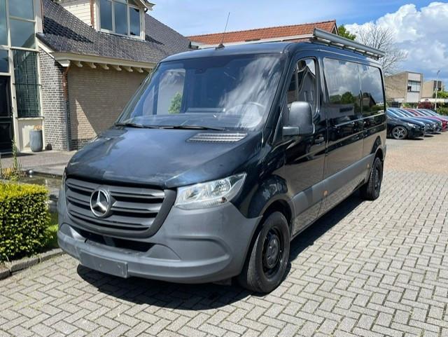 Mercedes-Benz Sprinter 315 CDI LANG AUT CAMERA KLIMA, Auto diversen, Schadeauto's, Automaat, Overige carrosserieën, Zwart, Mercedes-Benz