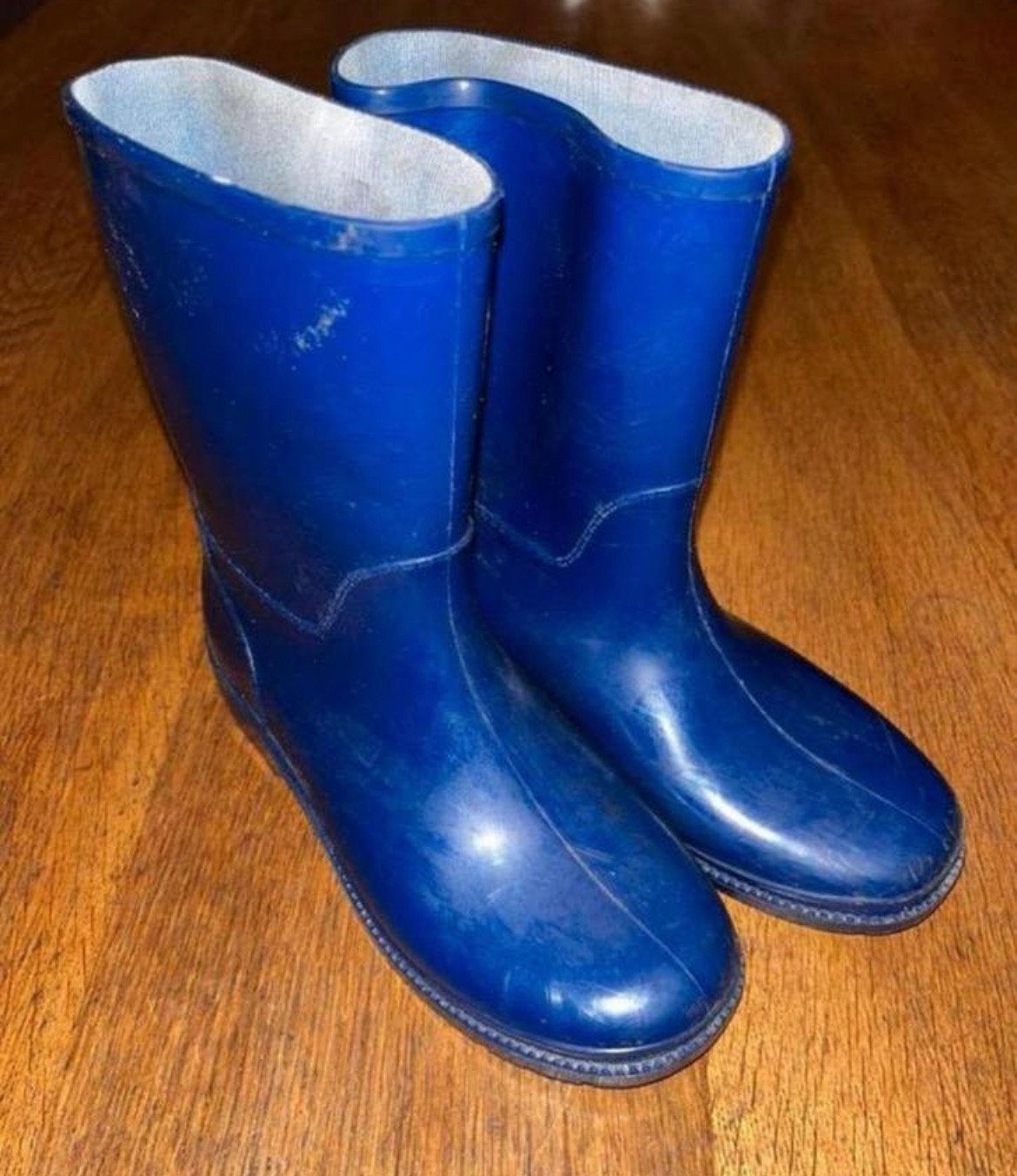 Regenlaarzen mt 33 blauw laarzen, Jongen of Meisje, Ophalen of Verzenden, Laarzen, Zo goed als nieuw
