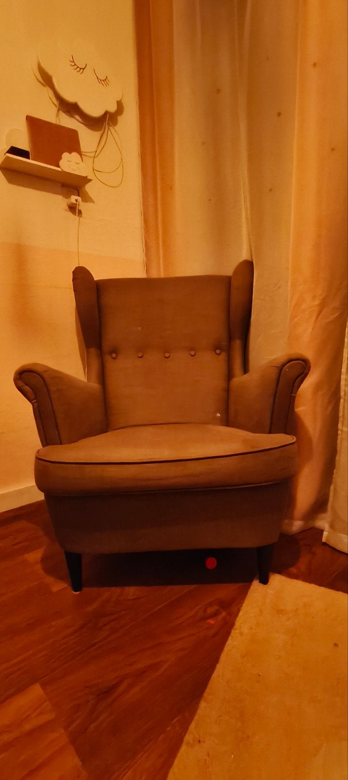 Comfortabele fauteuil - Grijs/Blauw, Ophalen, Gebruikt, Klassiek, Comfortabel, 75 tot 100 cm