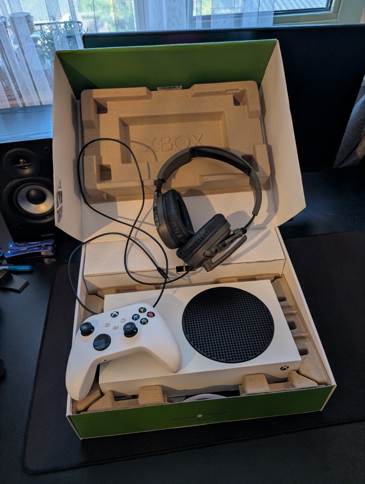 Xbox Series S, Controller, headset en eventueel beeldscherm