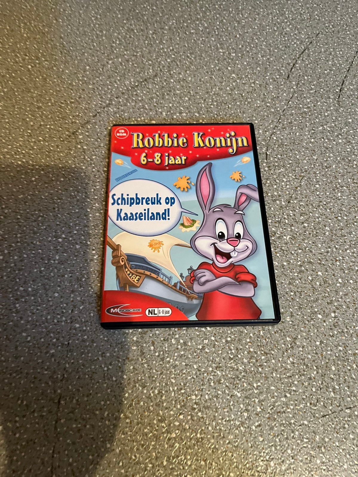 Educatieve cd rom Robbie Konijn Schipbreuk op kaaseiland, Verzenden, Zo goed als nieuw, Rekenen