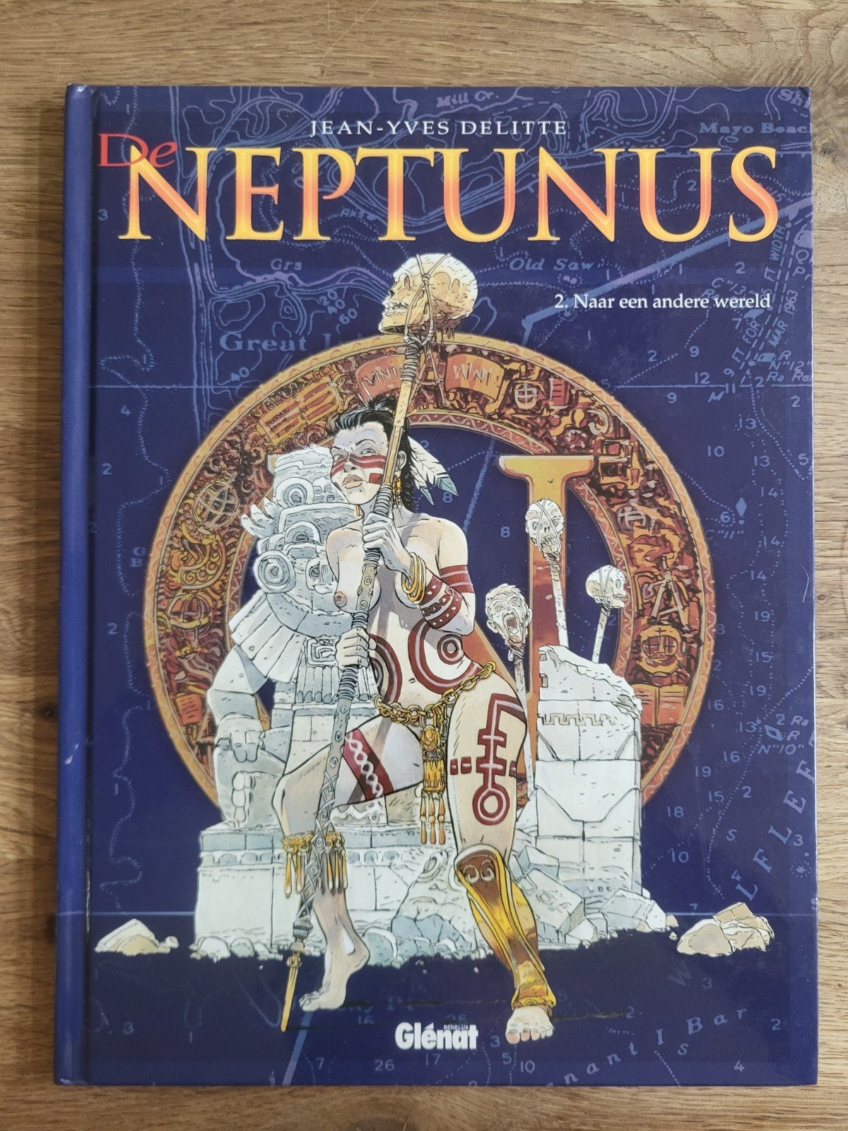 De Neptunus - Hardcover stripboek - Jean-Yves Delitte, Eén stripboek, Ophalen of Verzenden, Gelezen, Jean-Yves Delitte