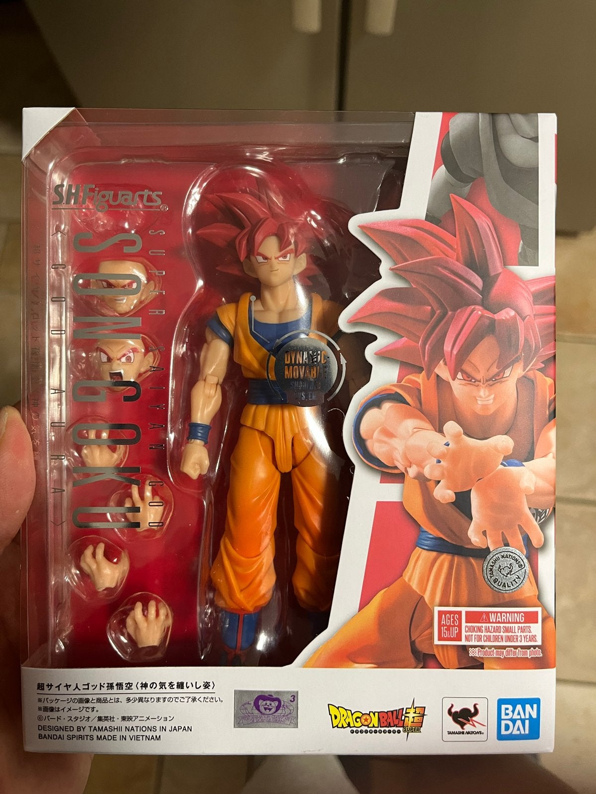 Goku SH Figuarts Super Saiyan God Actiefiguur, Ophalen of Verzenden, Nieuw