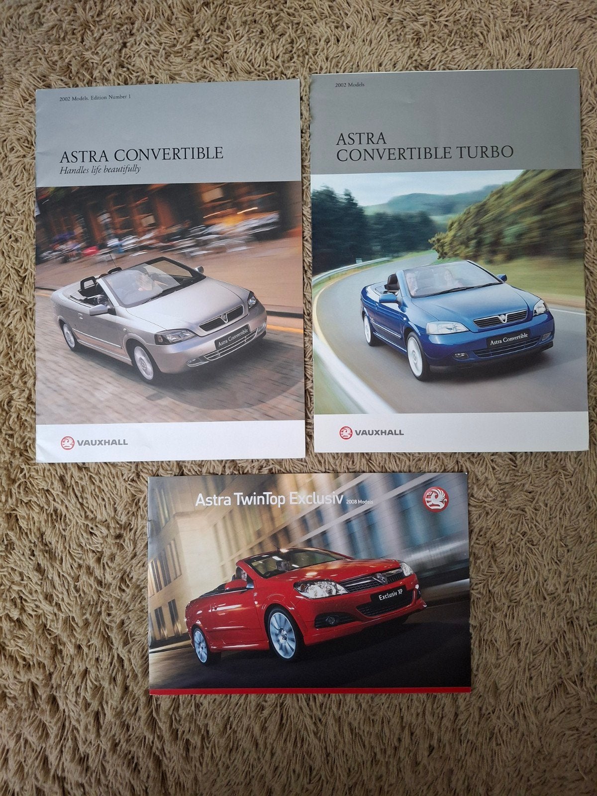 3x autofolder Vauxhall Astra Convertible en Twintop, Verzenden, Zo goed als nieuw, Overige merken