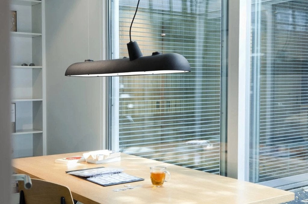 Designer Luftshiff by Functionals Zwarte Hanglamp (6x), Huis en Inrichting, Ophalen, Modern, Industrieel, Overige fittingen, Zo goed als nieuw
