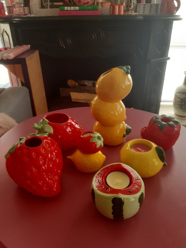 Aardbeien en citroen woonaccessoires, Ophalen, Nieuw