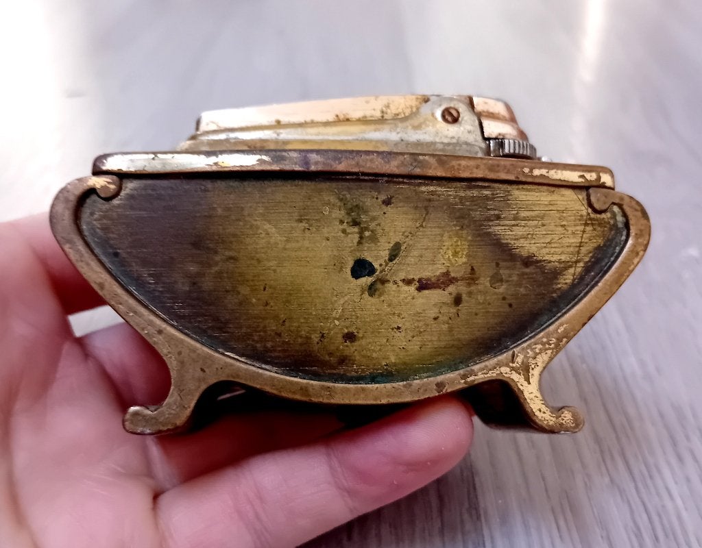 vintage Ronson varaflame brass tafel aansteker, Verzenden, Aansteker