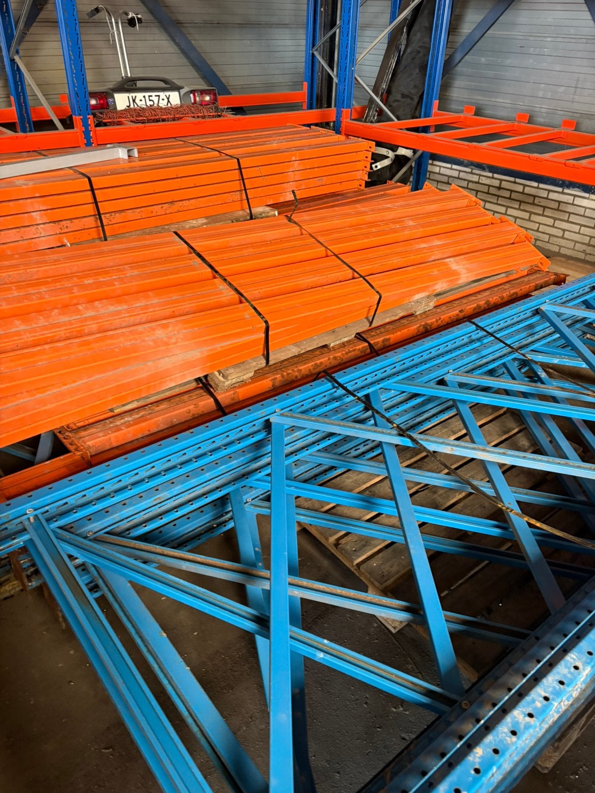 Pallet stelling - magazijn stelling, Ophalen
