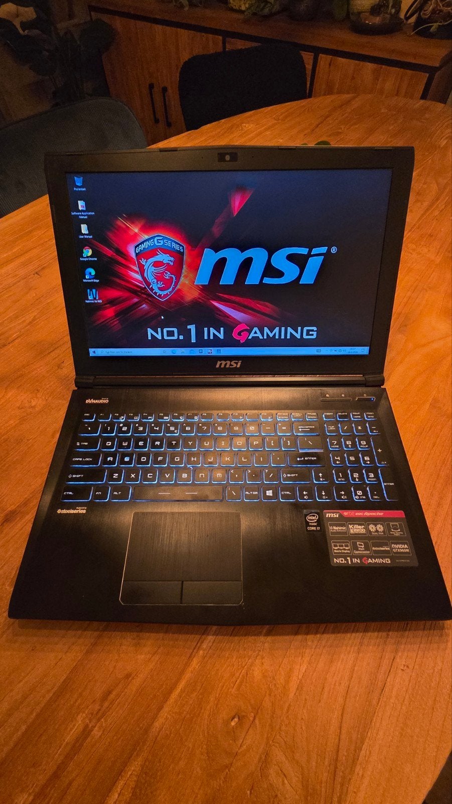 MSI Gaming Laptop, Ophalen, Intel Core i7-5700HQ, Gebruikt, 2 tot 3 Ghz