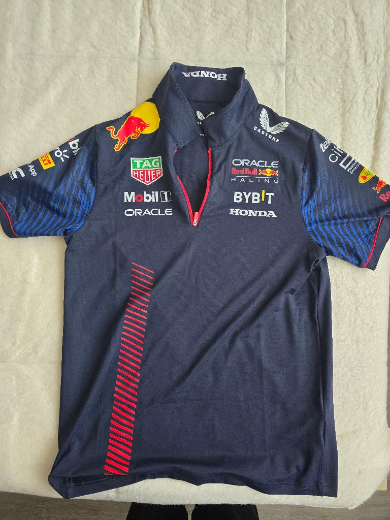 honda red bull polo (104), Kleding | Heren, Polo's, Zo goed als nieuw, Maat 48/50 (M), Blauw, Ophalen of Verzenden