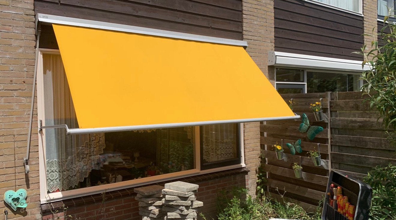 Zonnescherm, 150 tot 300 cm, Ophalen, Zo goed als nieuw, Uitvalscherm