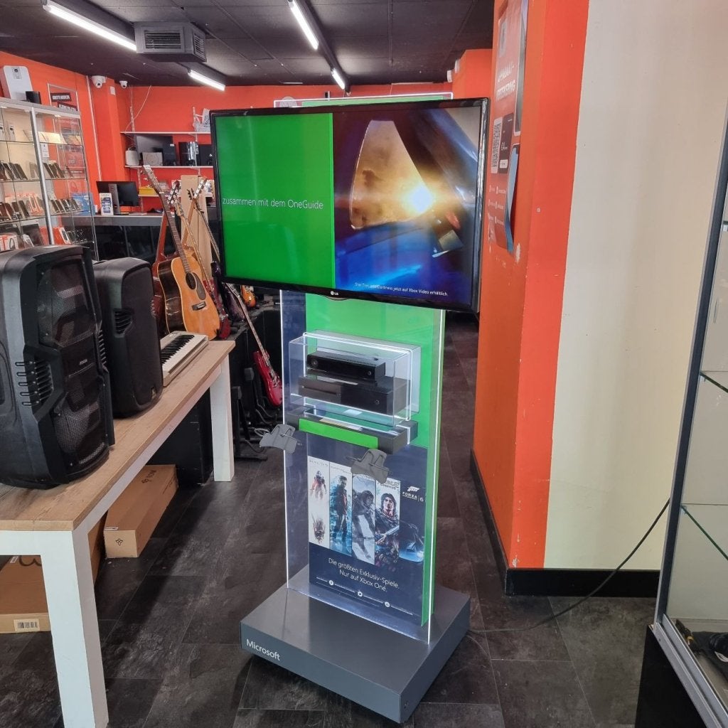 Xbox One Interactive Store Kiosk, Microsoft, Zo goed als nieuw, Support@microsoft.com, Microsoft Corporation
One Microsoft Way
Redmond, WA 98052-6399
USA
