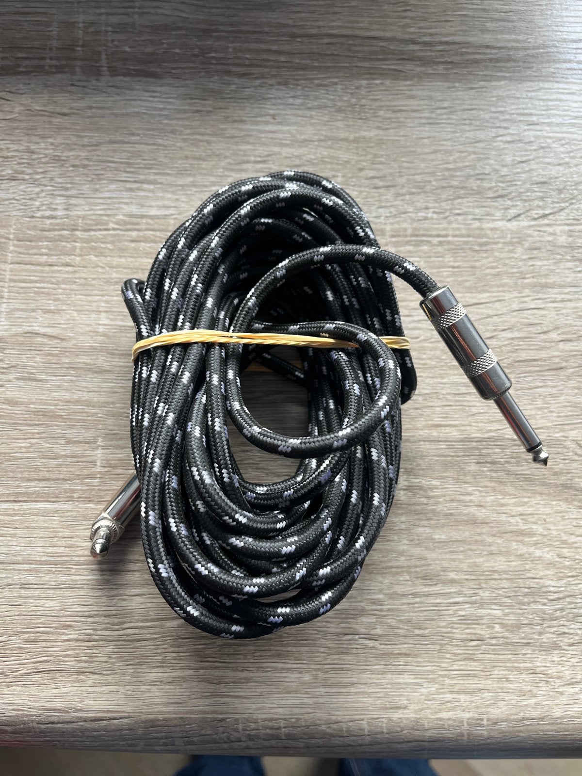 Gevlochten instrumentkabel - 6.35mm jack, Muziek en Instrumenten, Kabels en Stekkers, Ophalen of Verzenden, Nieuw, Instrument
