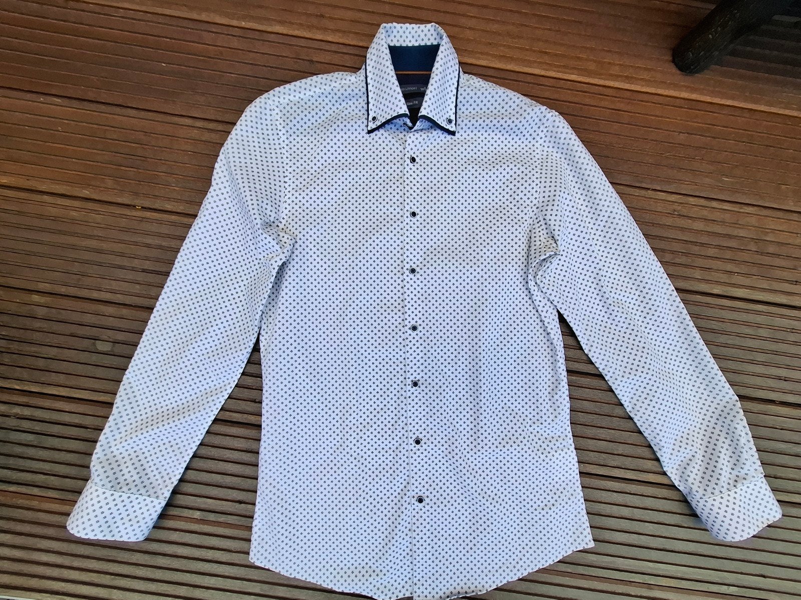 Heren blouse C&A maat S, Kleding | Heren, Overhemden, Halswijdte 38 (S) of kleiner, Wit, Zo goed als nieuw, C&A