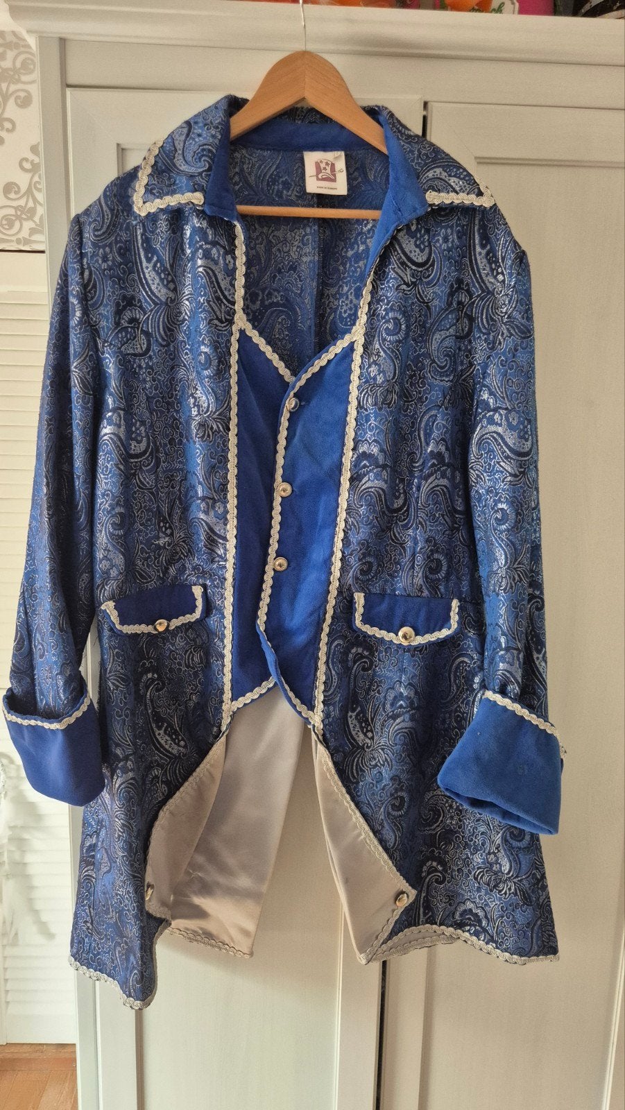 Barok Kostuum Blauw Maat L - Made in Europe, Ophalen, Gebruikt, Bovenkleding