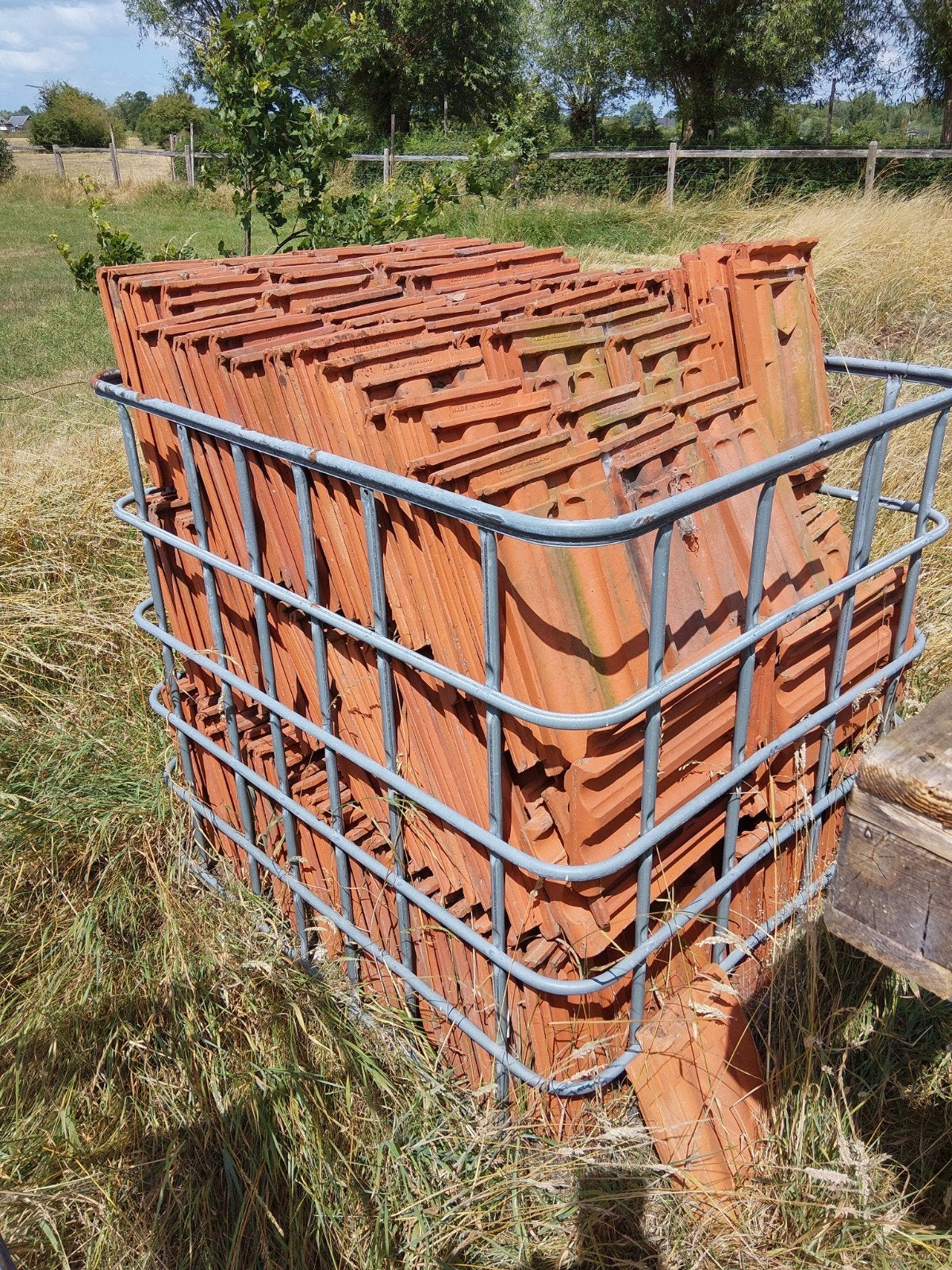 Mulden dakpannen rood, Doe-het-zelf en Verbouw, Dakpannen en Dakbedekking, Gebruikt, Steen of Klei, Ophalen of Verzenden, 15 m² of meer