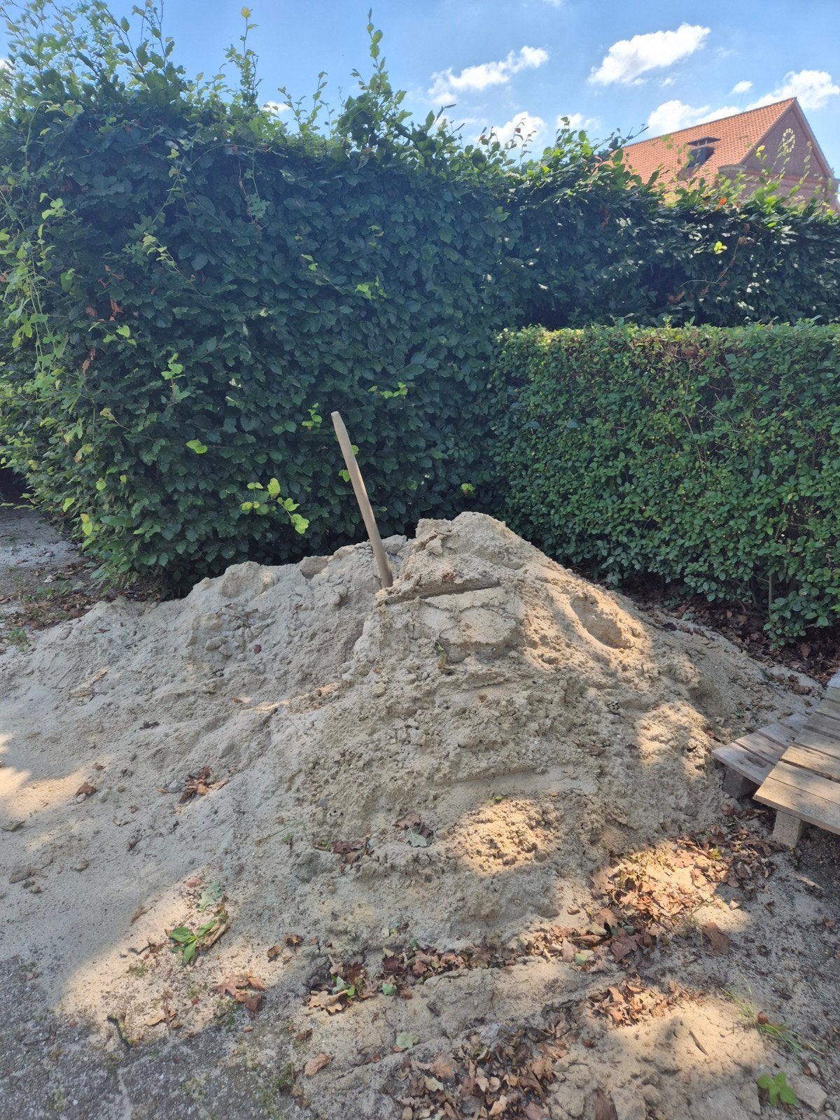 1m3? (gok!) ophoogzand / geel zand voor diverse toepassinge, Tuin en Terras, Zand, Ophalen, Gebruikt, Ophoogzand
