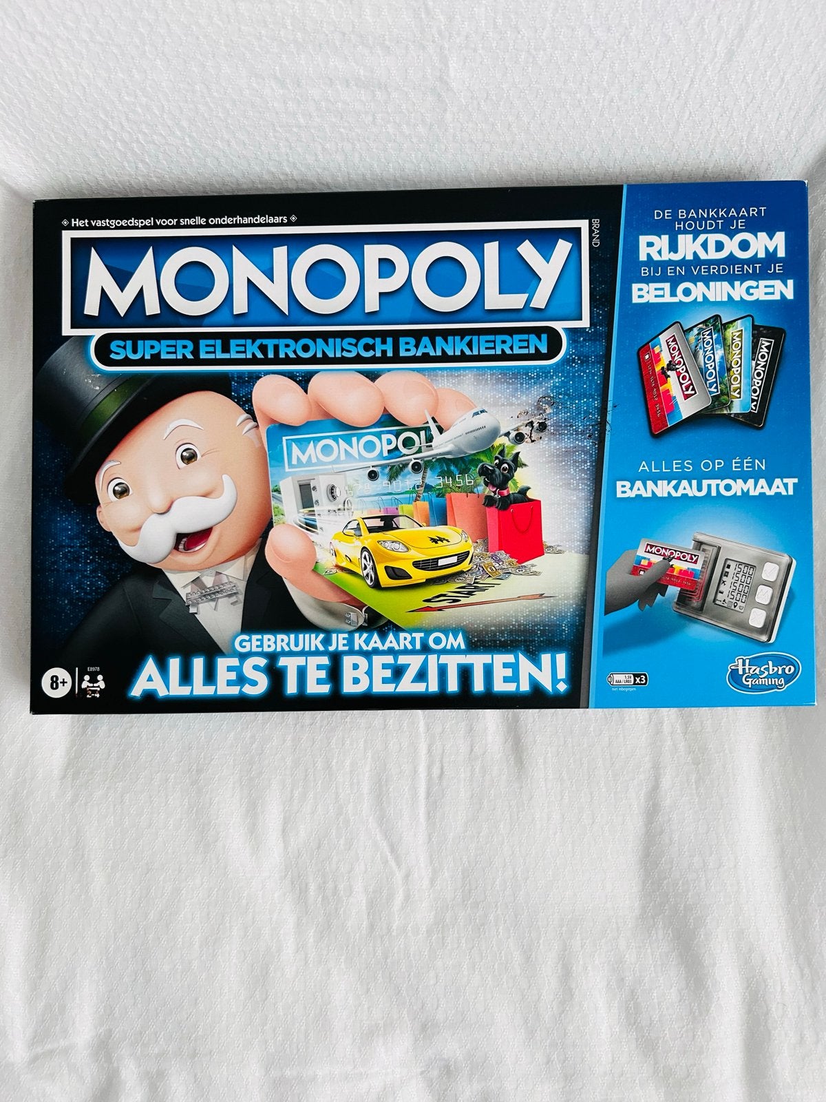 Monopoly Super Elektronisch Bankieren Zo goed als nieuw, Hobby en Vrije tijd, Drie of vier spelers, Ophalen of Verzenden, Zo goed als nieuw