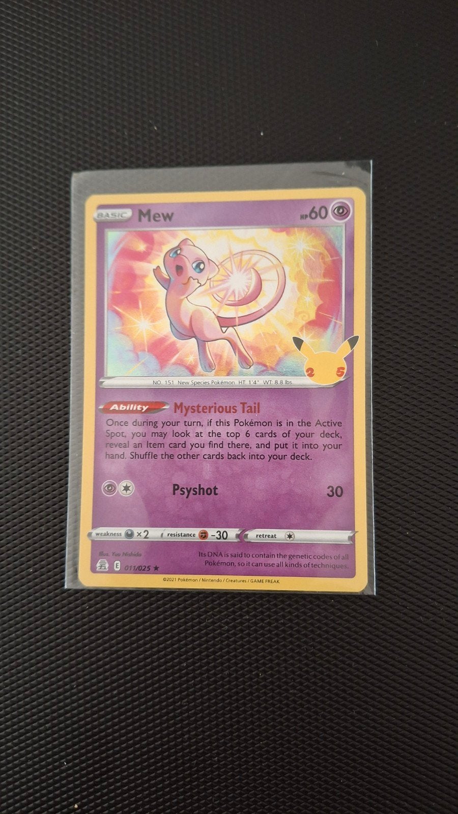 Mew Celebrations 011/025 Pokémon Kaart, Ophalen, Zo goed als nieuw