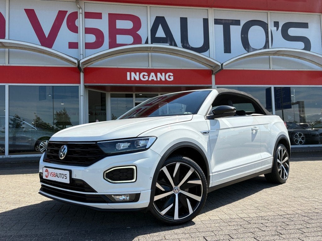 Volkswagen T-ROC CABRIO 1.5 TSI ACT. 150PK AUT. R-LINE LEER, Automaat, Huisgarantie, Wit, Leder