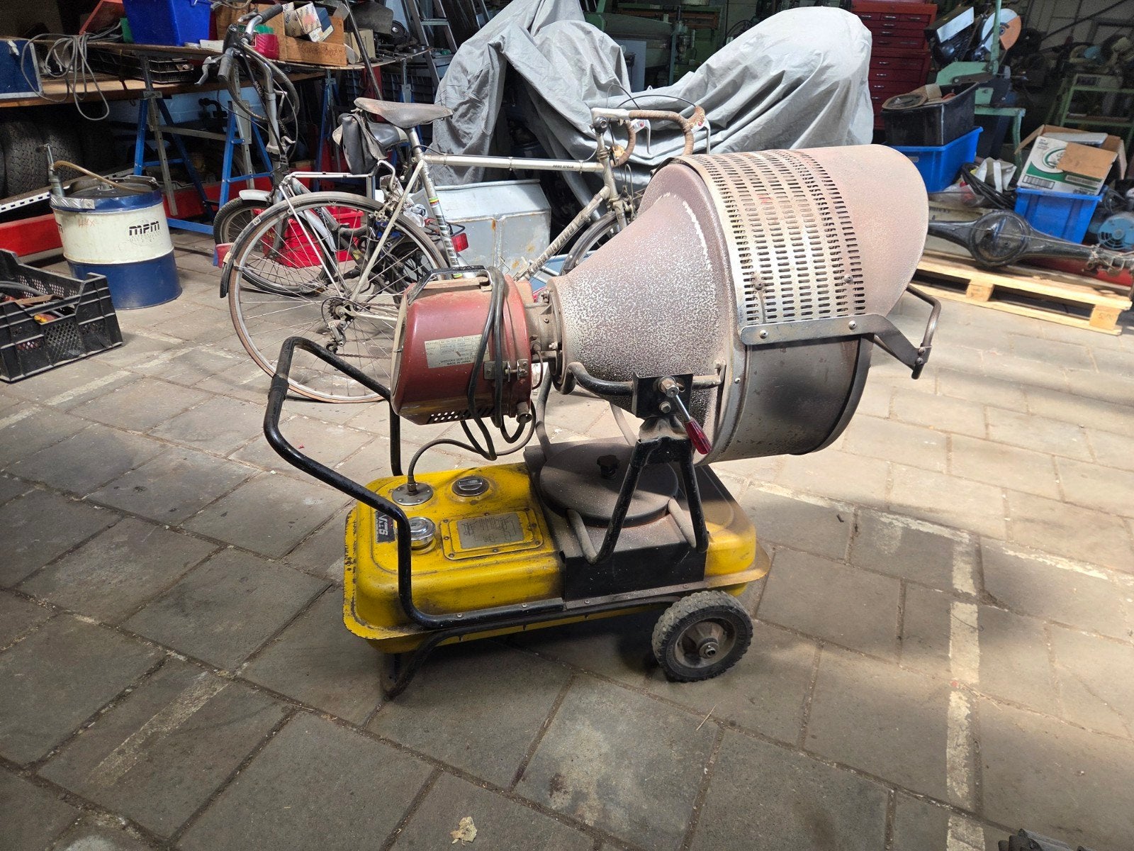 Mobiele heteluchtkanon op petroleum, Ophalen, 30 tot 80 cm, Gebruikt, Kachel