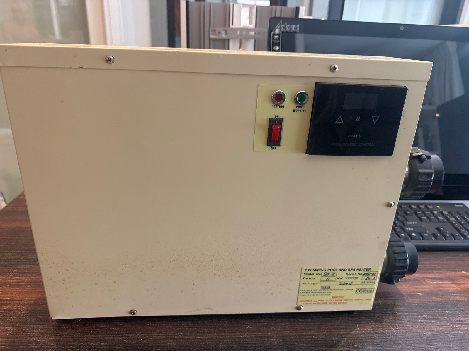 Zwembad- en Spaverwarmer - 11 kW, Ophalen of Verzenden, Nieuw, Verwarming