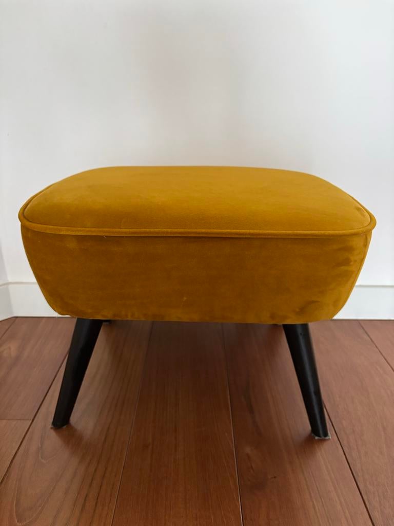 Woood hocker Sara op poten, Ophalen, Minder dan 50 cm, Gebruikt, 50 tot 75 cm