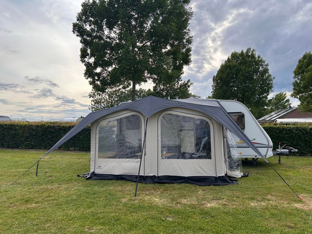 Voortent 375x240cm in goede staat, Ophalen, Gebruikt