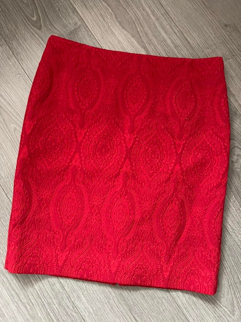 EXPRESSO prachtig rood stretch rokje maat 40, Maat 38/40 (M), Ophalen of Verzenden, Zo goed als nieuw, Knielengte