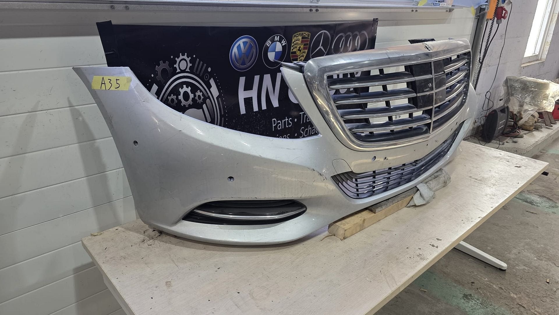 Mercedes-Benz S W222 Voorbumper, Auto-onderdelen, Gebruikt, -, Voor, -