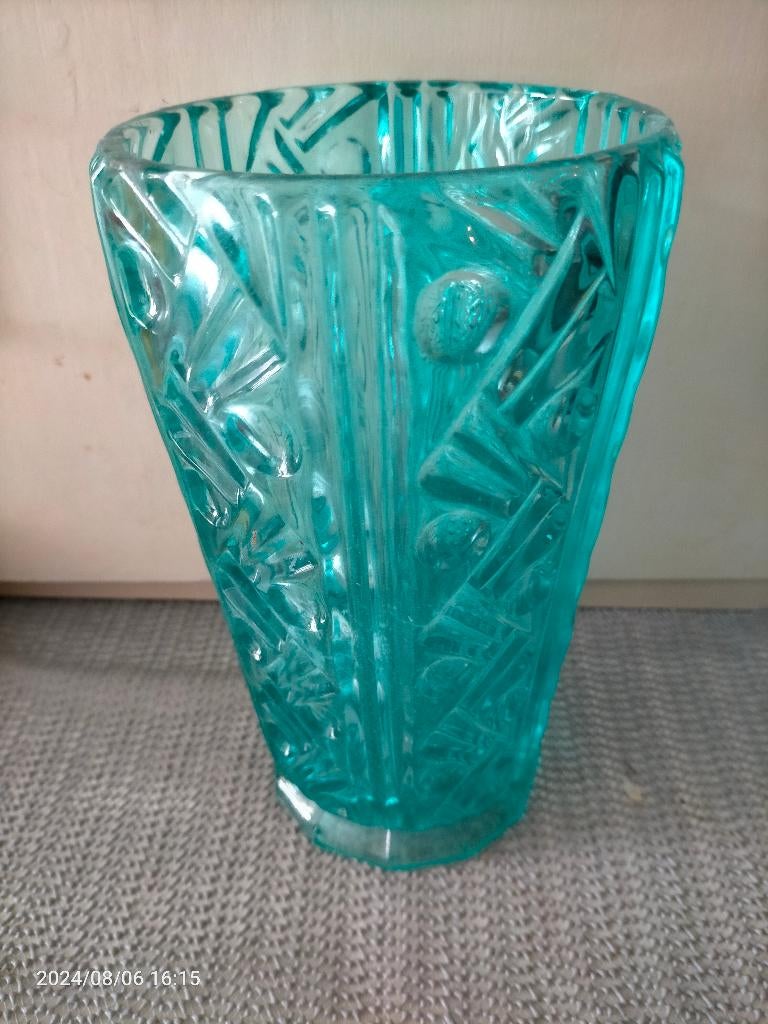vaas (2), Huis en Inrichting, Woonaccessoires | Vazen, Ophalen, Overige kleuren, Minder dan 50 cm, Glas