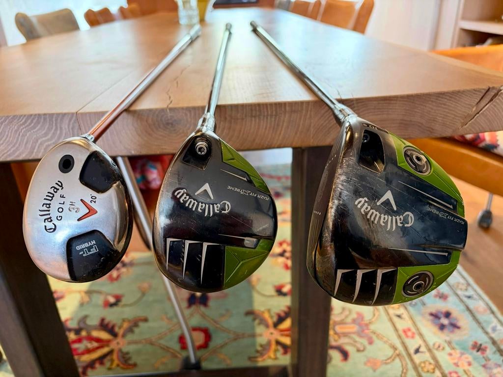 Callaway Razr Fit Xtreme Driver, Fairwaywood 3 & FT-Hybride, Ophalen of Verzenden, Gebruikt, Set, Callaway