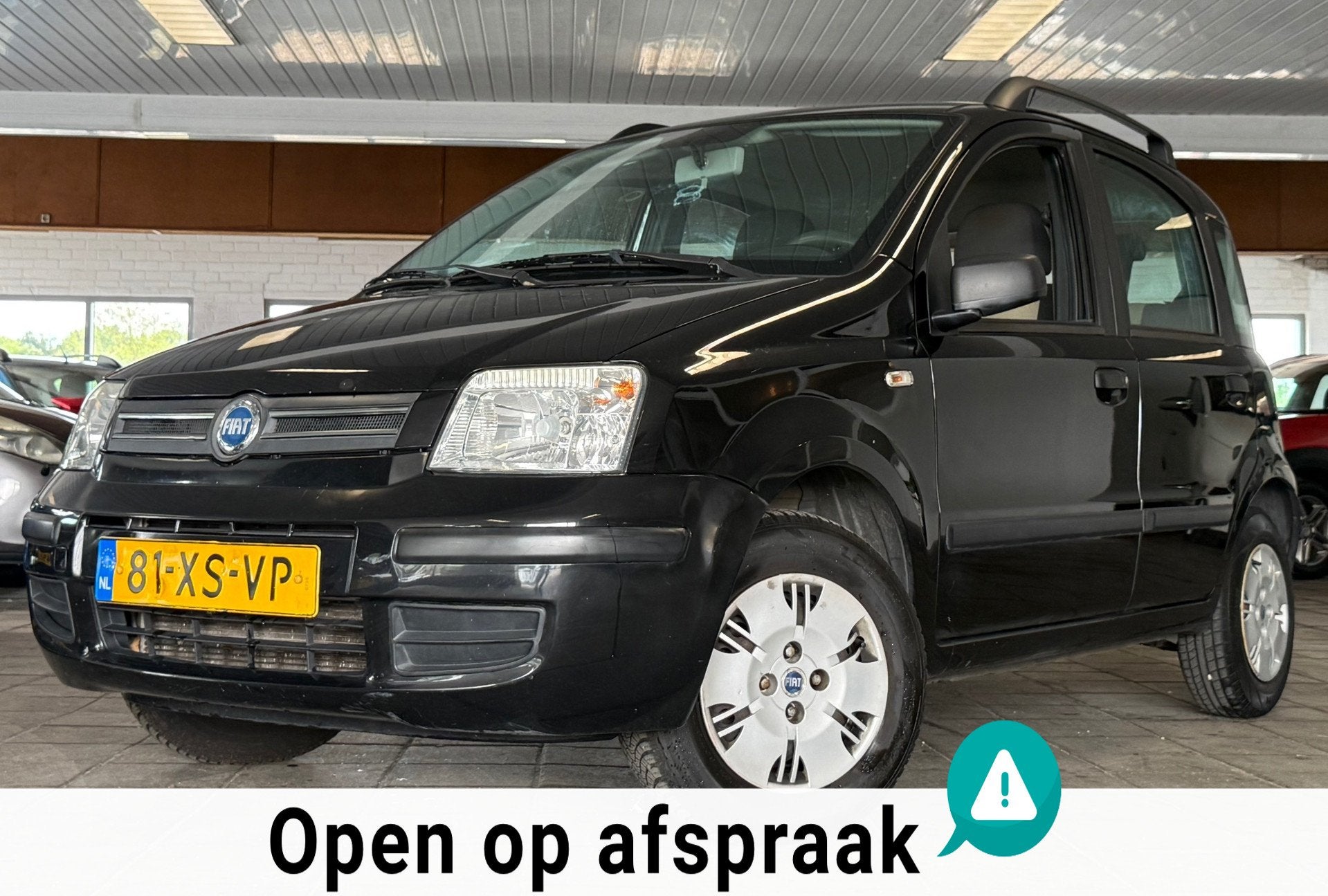 Fiat Panda 1.2 Edizione Cool|NAP|APK06-27|Airco|5Deurs|Elekr, Voorwielaandrijving, Stof, Gebruikt, Zwart