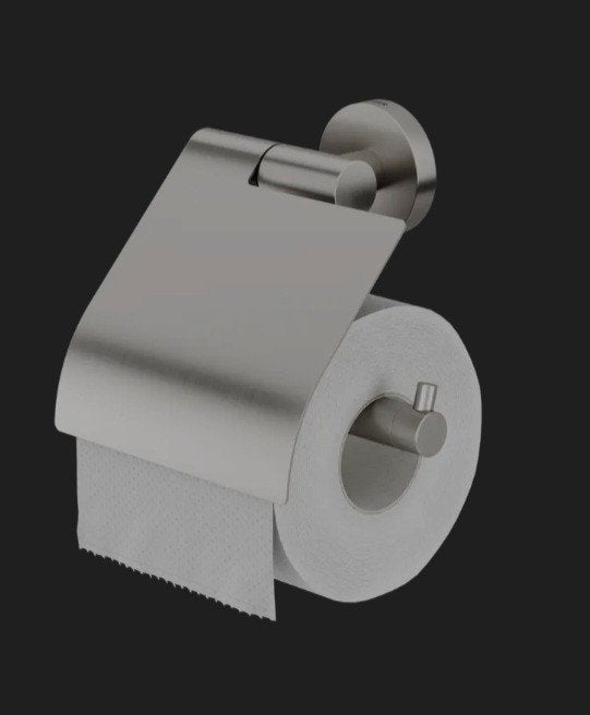 Tiger Boston toiletrolhouder, Ophalen of Verzenden, Zo goed als nieuw, Zilver, Toilet-accessoire