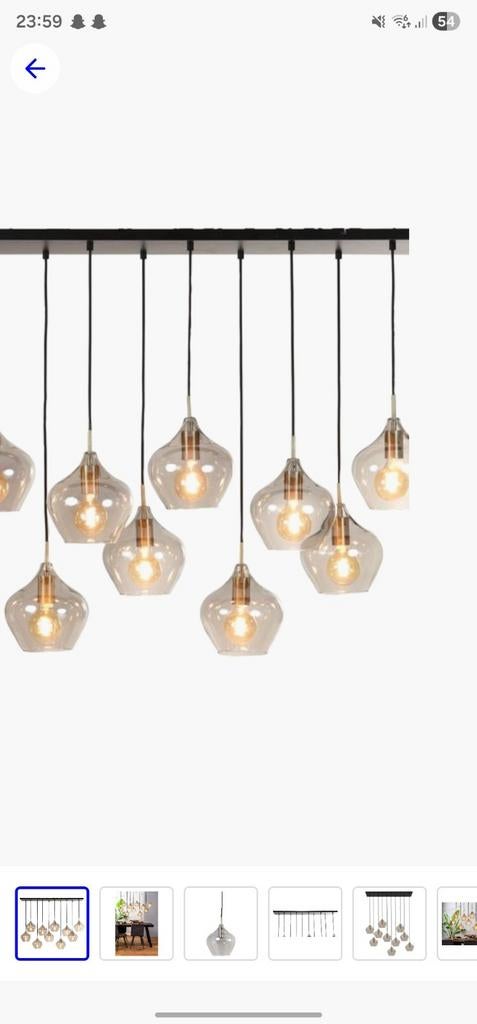 Nieuwe Light & Living hanglamp Rakel in doos, Huis en Inrichting, Ophalen, Nieuw, Minder dan 50 cm