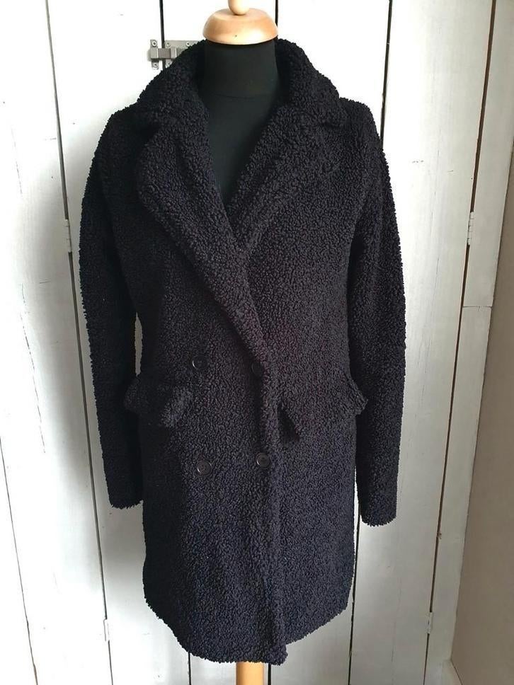 Zwarte teddy jas, winterjas van My Jewellery, maat M., Ophalen of Verzenden, Zo goed als nieuw