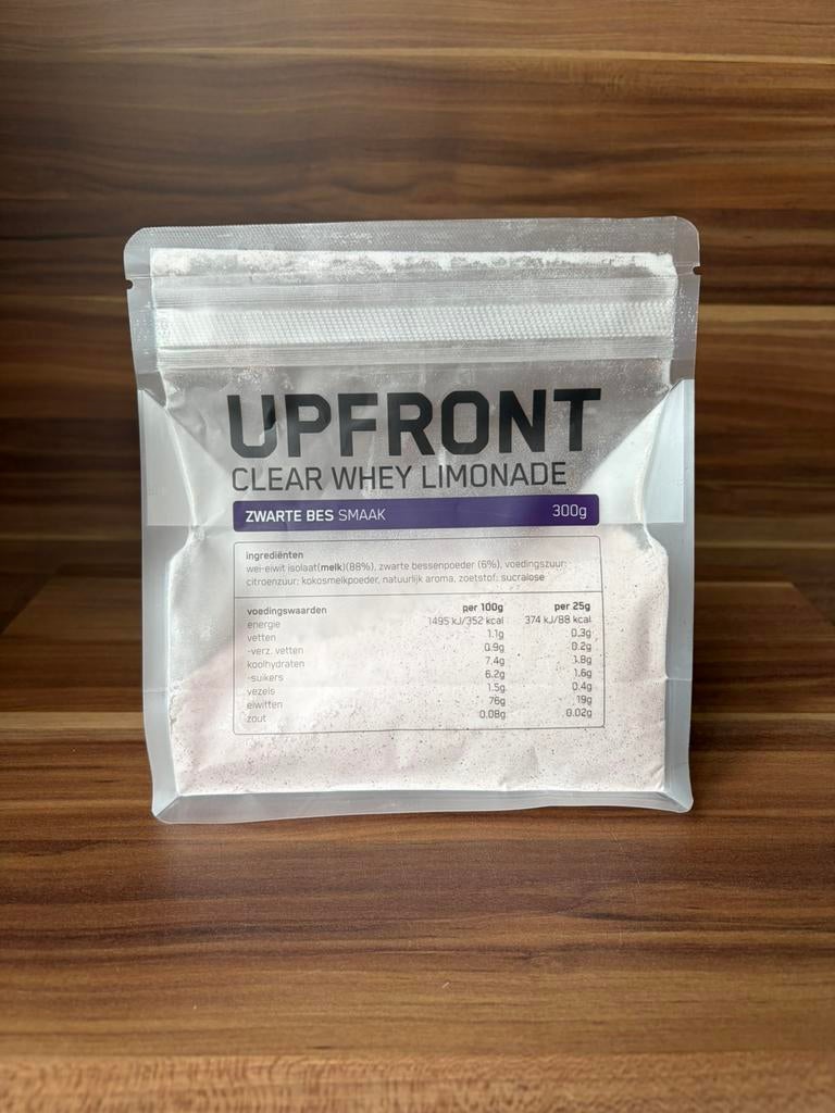 Upfront Clear Whey Limonade Zwarte Bes (zak 300 gram), Ophalen of Verzenden, Nieuw, Poeder of Drank