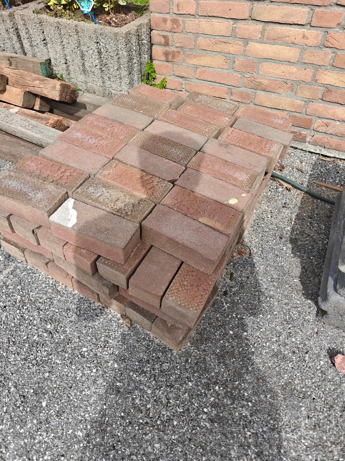 partij gebakken stenen voor in de tuin, Ophalen, Steen of Klei, Minder dan 5 m², Dakpannen