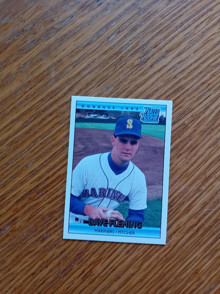 Baseball - Honkbalkaart Donruss 404 1992 Dave Fleming, Ophalen of Verzenden, Zo goed als nieuw, Buitenlandse clubs, Poster, Plaatje of Sticker