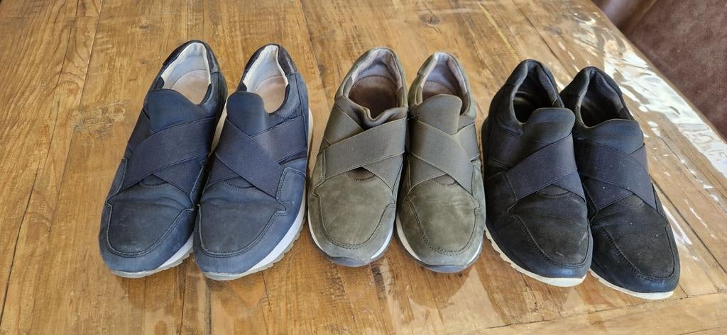3 paar Gabor sneakers, instappers, Kleding | Dames, Schoenen, Ophalen of Verzenden, Zo goed als nieuw, Zwart, Sneakers of Gympen