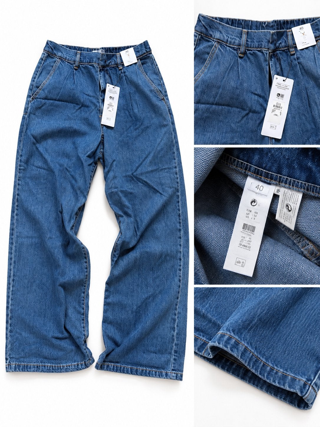 Nieuwe Primark The Wide Mid Rise Jeans - Maat 40, Ophalen of Verzenden, Nieuw, Blauw, W30 - W32 (confectie 38/40)