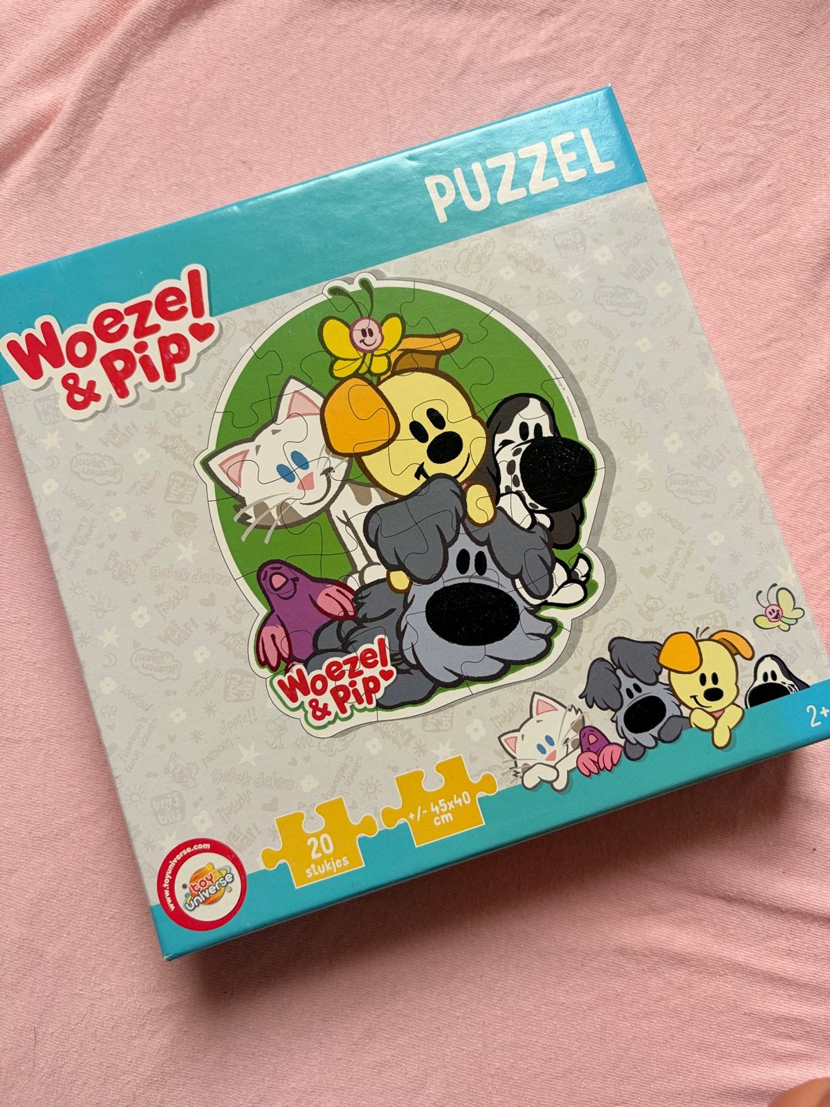 Woezel & Pip Puzzel - 20 stukjes, Ophalen of Verzenden, 10 tot 50 stukjes, Gebruikt, 2 tot 4 jaar